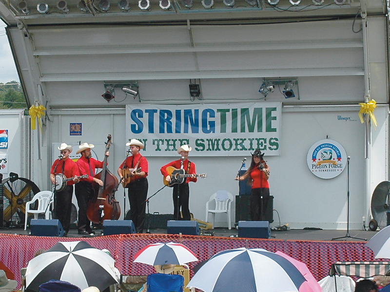 Stringtime in the Smokies Bluegrass Festival Inside Pigeon TN