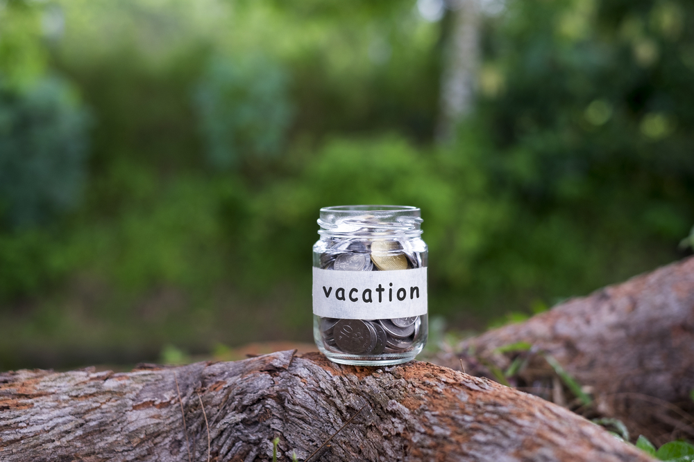 Savings jar for a Pigeon Forge vacation