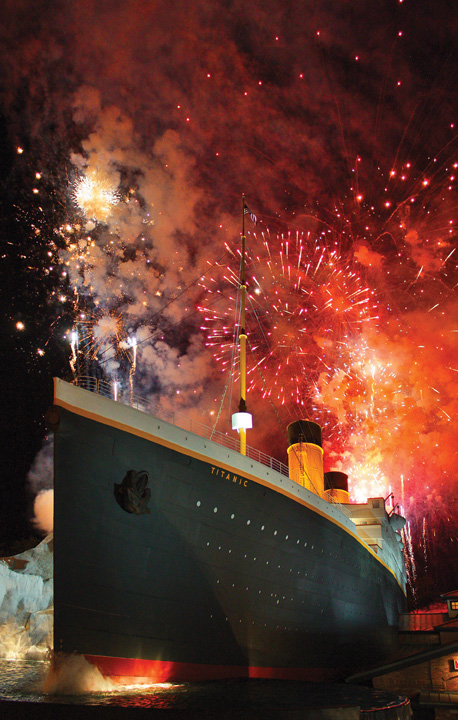 Thanksgiving Fireworks at the Titanic Attraction