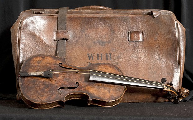 Bandmaster’s Violin On Display at Titanic Museum