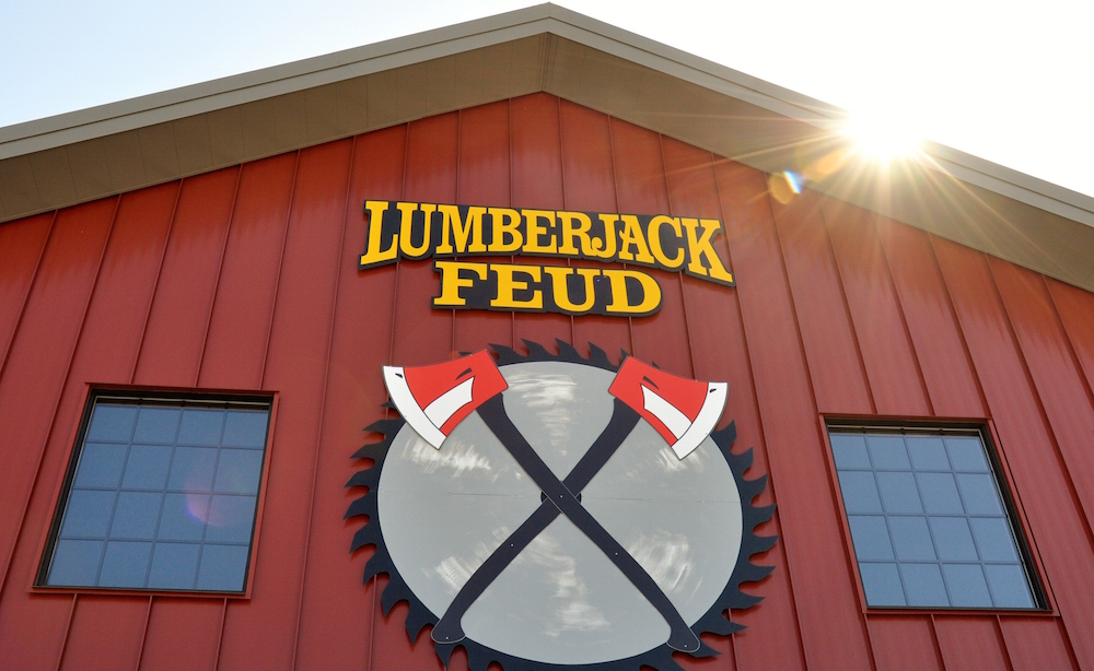 Lumberjack Feud attraction in Pigeon Inside Pigeon TN