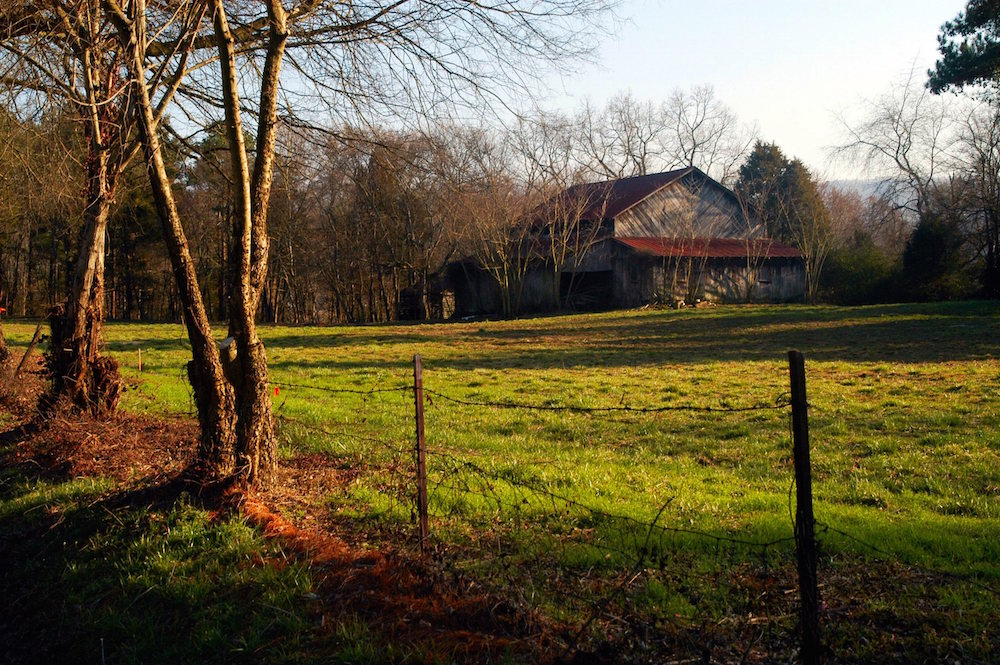 Old Barn and scenery in Pigeon Forge